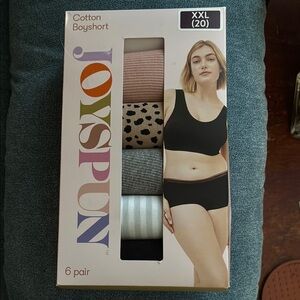 Joyspun Women's Cotton Boyshort Panties - Multi-Color Pack